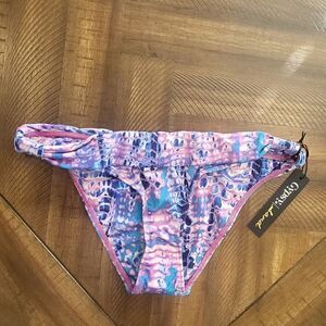 Gypsy05 Bikini Bottom Small Pink Purple and Blue